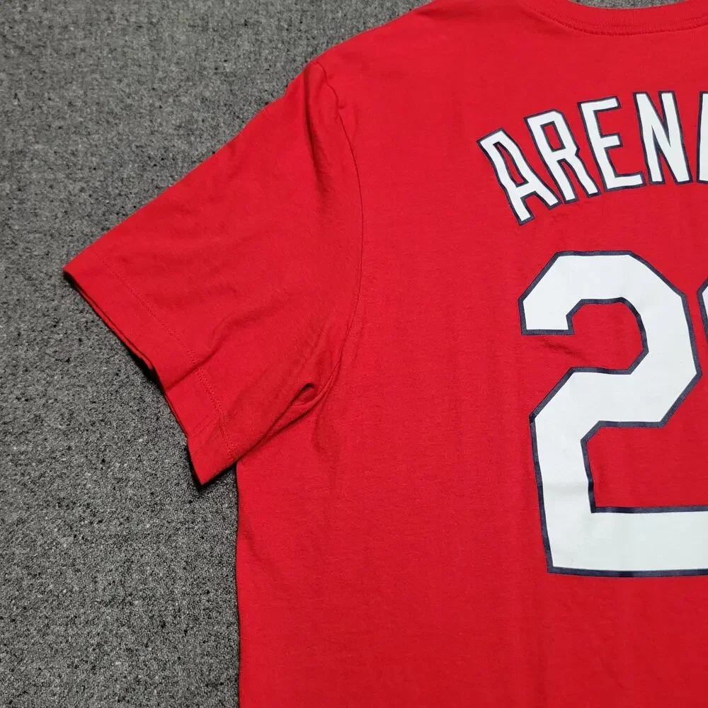 Nike St. Louis Cardinals Shirt Mens 2XL XXL Red Nolan Arenado Shirsey 28 MLB